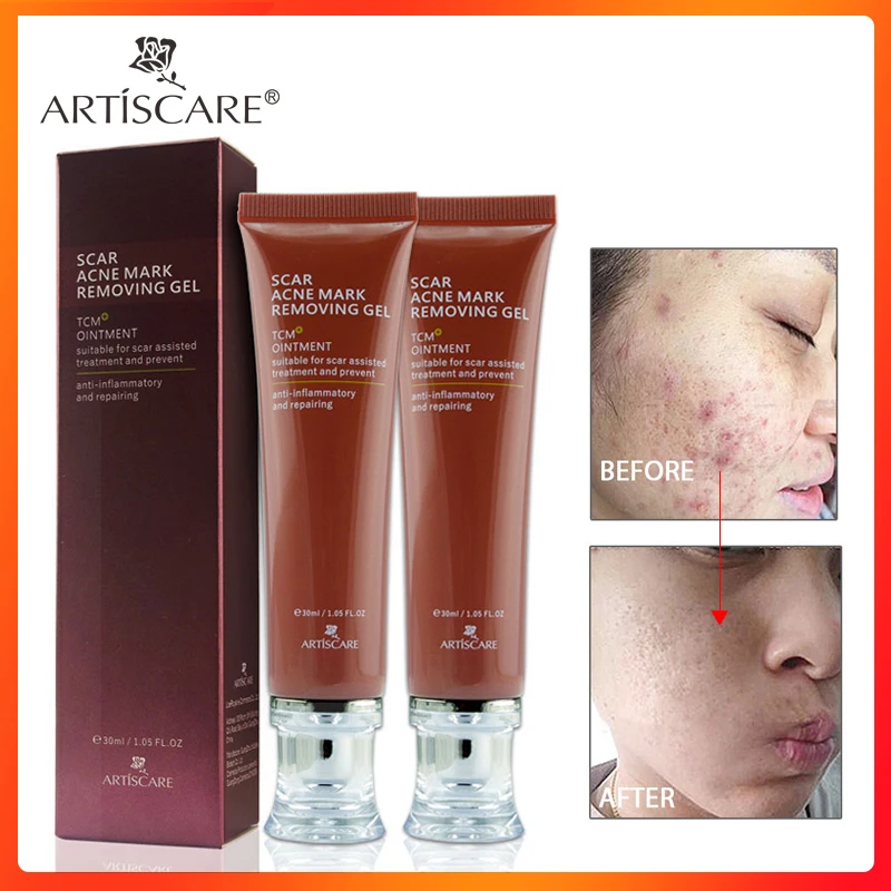 Гель для удаления шрамов от акне ARTISCARE 2 шт. средство и черных точек уход за кожей