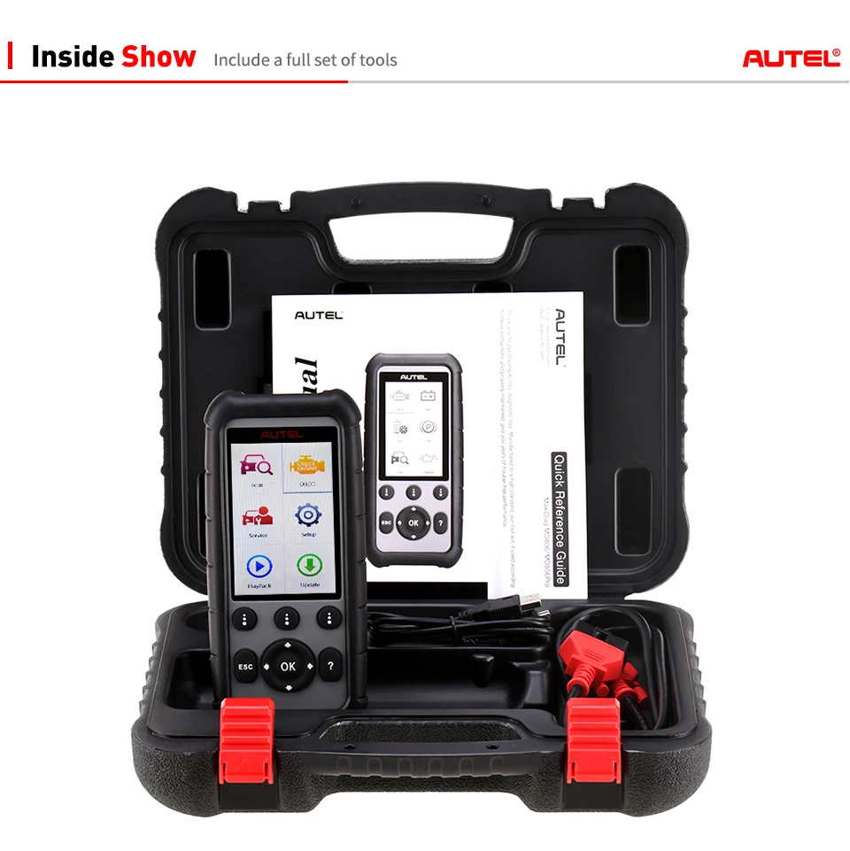 Autel MaxiDiag MD806 OBDII диагностический инструмент автомобильный OBD OBD2 сканер автомобильный считыватель кода обновление MD808 MD802 EPB сброс масла DPF