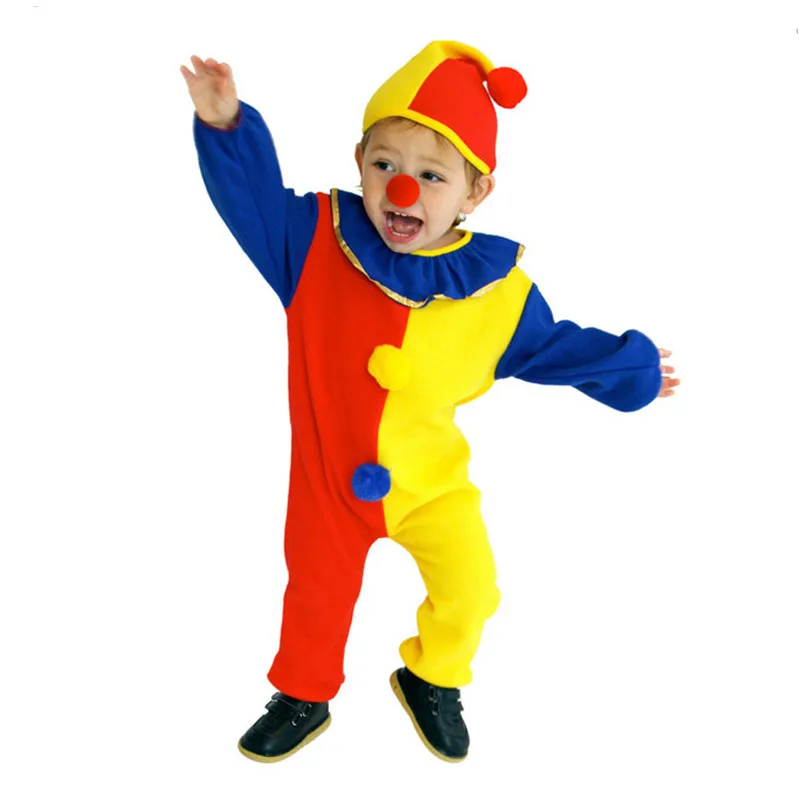 

Carnival Clown Cosplay Costumes Children Kids Boys Girls Baby Birthday Carnival Party Dress