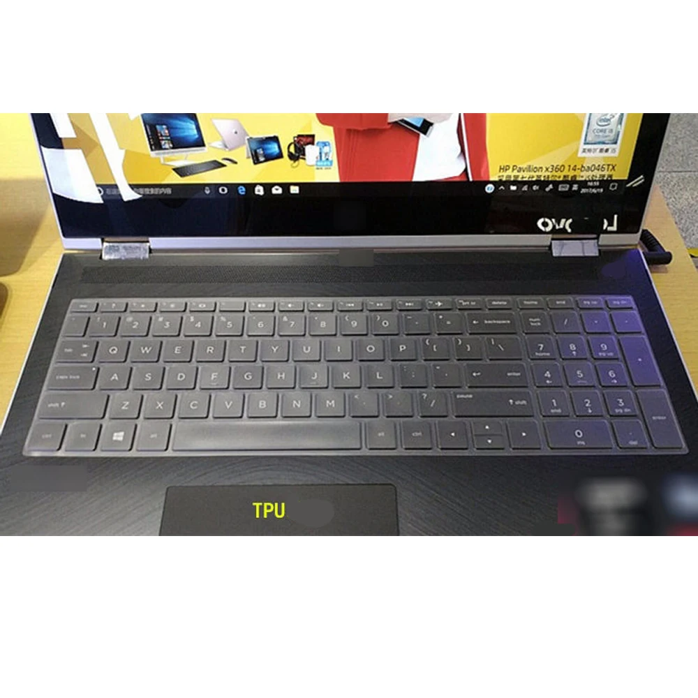 Чехол для клавиатуры противопылевая пленка HP spectre X360 15-CH AP BL 15-DF 15T-AP CH 15T-BL DF 15T-EB 15 6