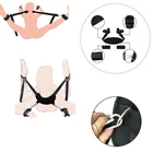 Регулируемые секс-игрушки для женщин пара ограничители воротник наручники и голеностопные манжеты раб БДСМ Набор для бондажа Фетиш точки G для мужчин