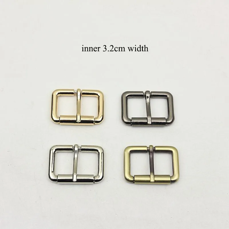 20pcs 20/25/32mm Square D Ring Pin Buckles DIY Leather Belt Strap Adjustable Roller Slider Buckle Hardware Supplies Accessory