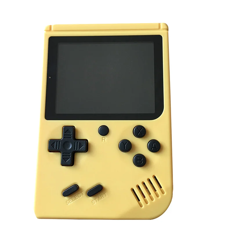 Yellow Новейшая версия ретро портативная игровая консоль встроенный 168 игр 3,0 дюймов цветной ЖК-экран мини-Видео игровой плеер принимает два игрока - Цвет: Yellow