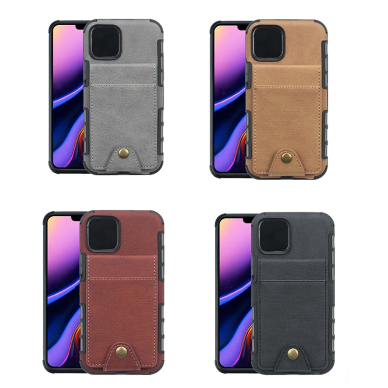 

Fashion PU Leather Mobile Wallet for iPhone12 Pro Frosted and Shatter-Resistant Luxury Mobile Phone Shell