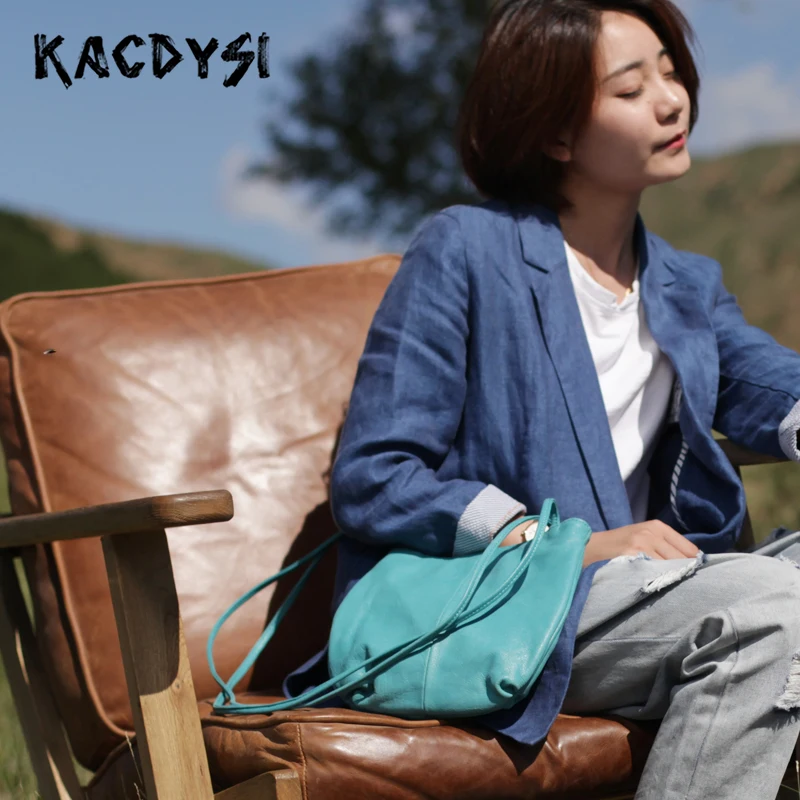 Натуральная коровья кожа оригинальная винтажная дамская сумочка тонкая