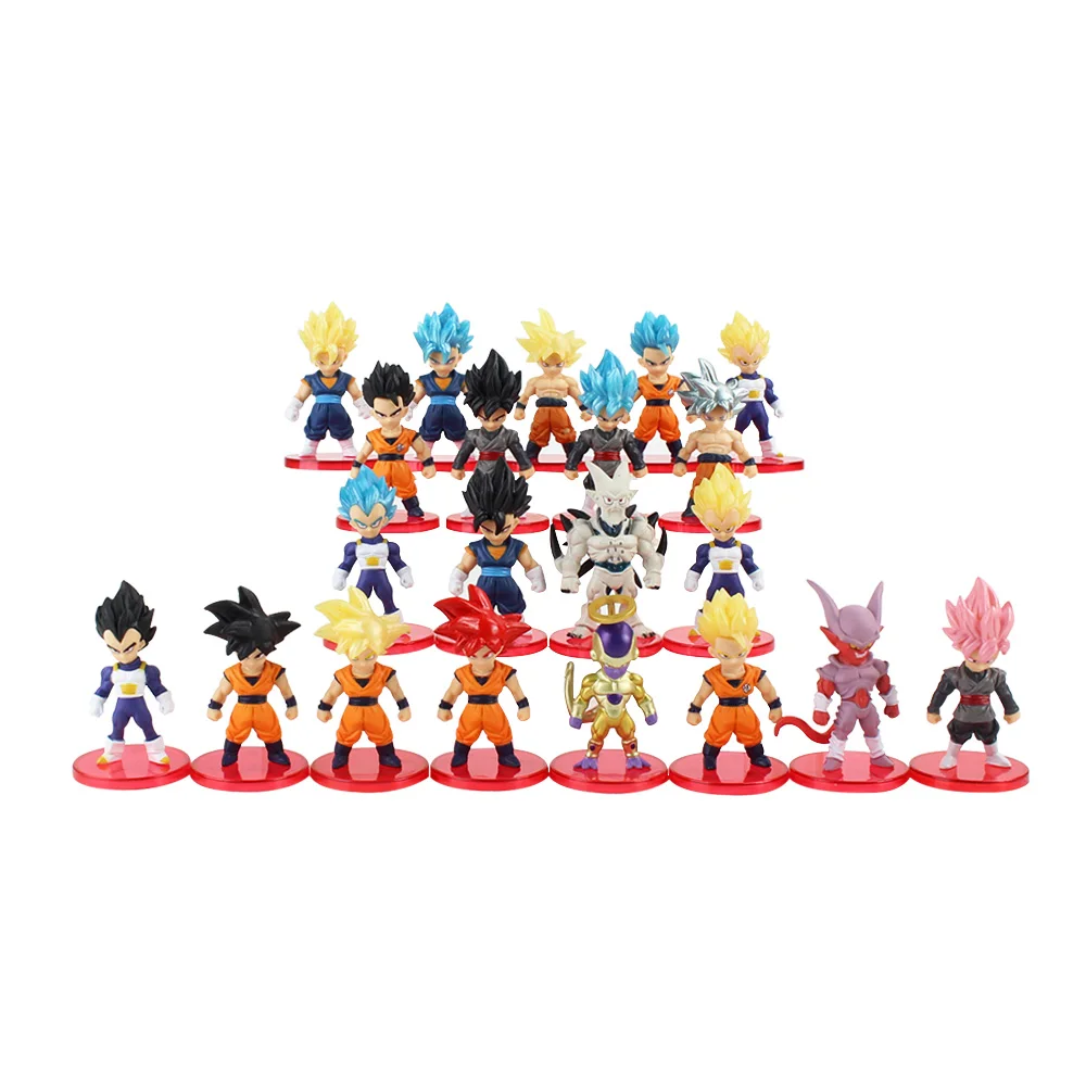 21 шт. WCF Dragon Ball Sun Wukong Devils Tranks Saiyan кукла модель ручная украшения игрушки супер
