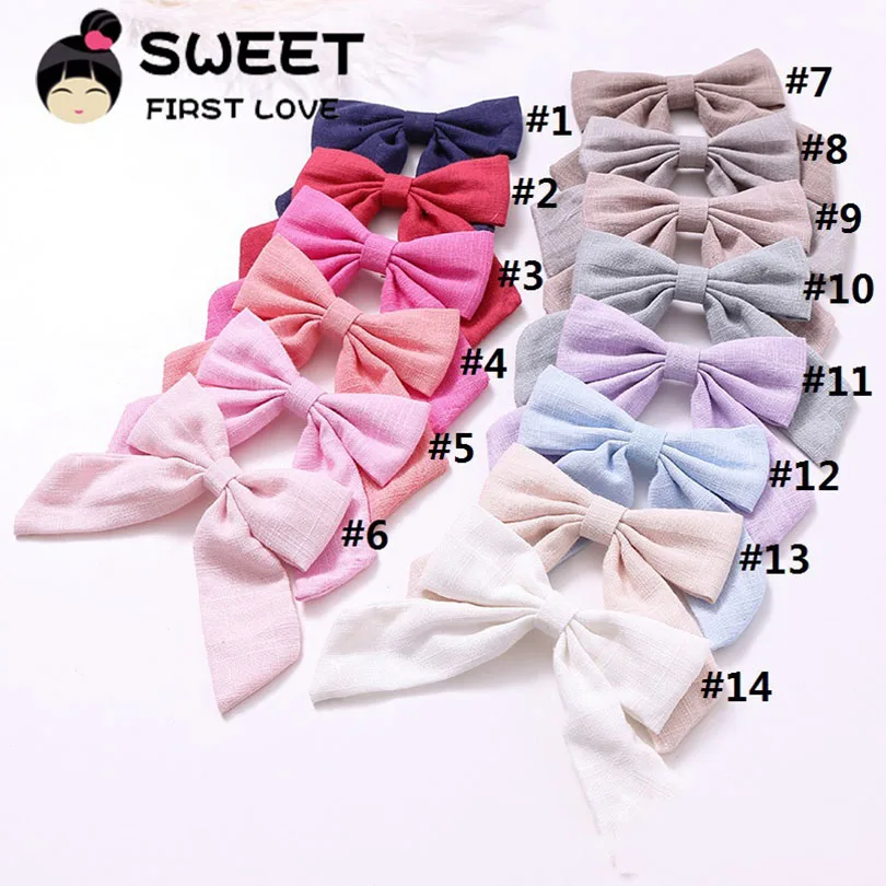 Ручная работа заколки для волос с бантом девочек оптовая продажа большим детей