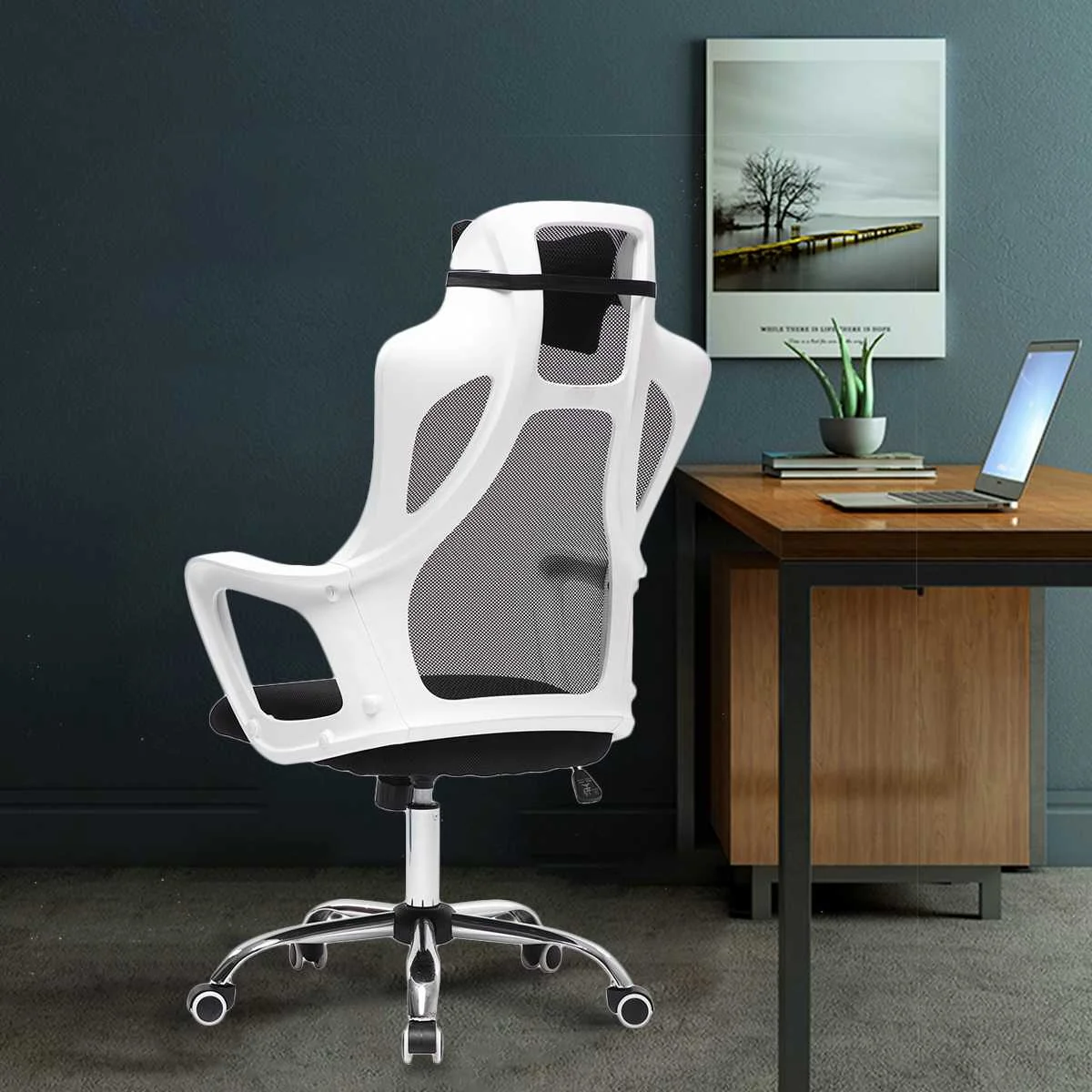 

Office Chair Swivel Computer Chair Mesh Chair Game Lumbar High Back Seat Desk Chair Office Home Gamer Chairs Conference Chairs