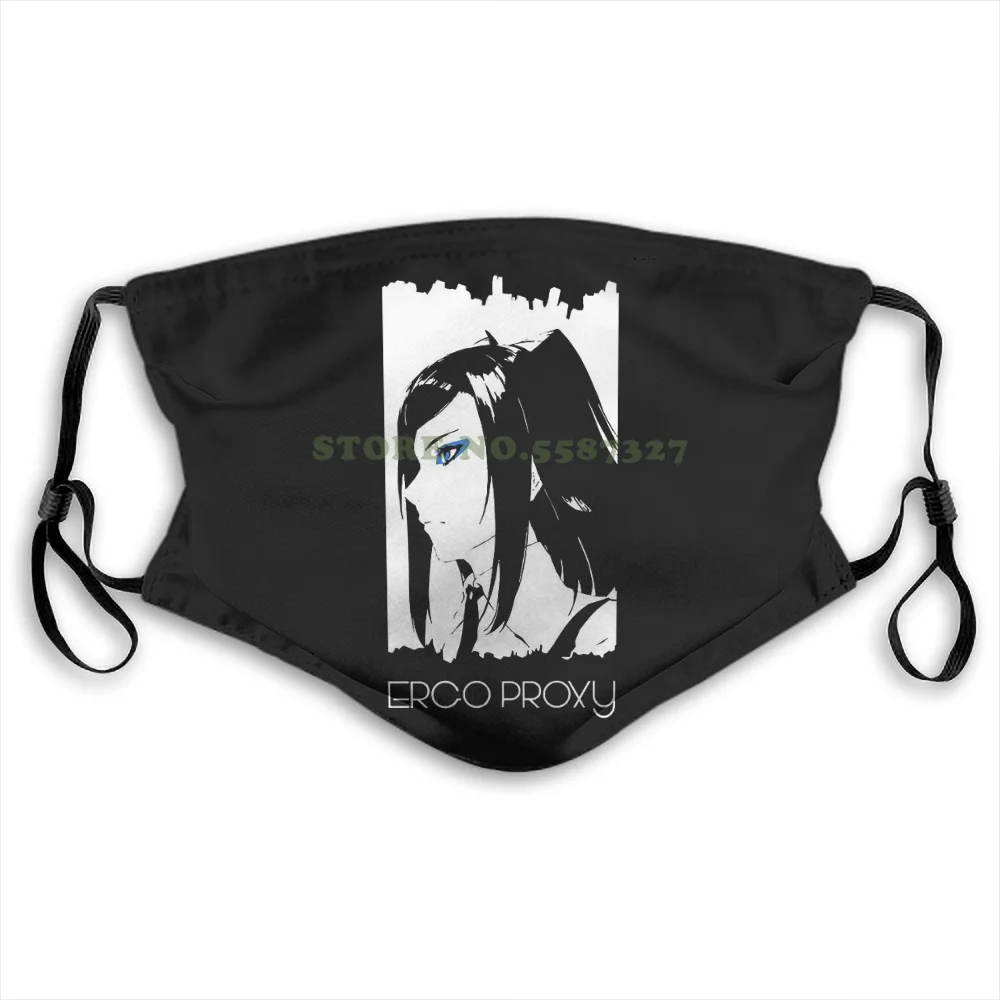Маска для лица Ergo прокси Аниме Манга воротник модный Забавный дизайн белые