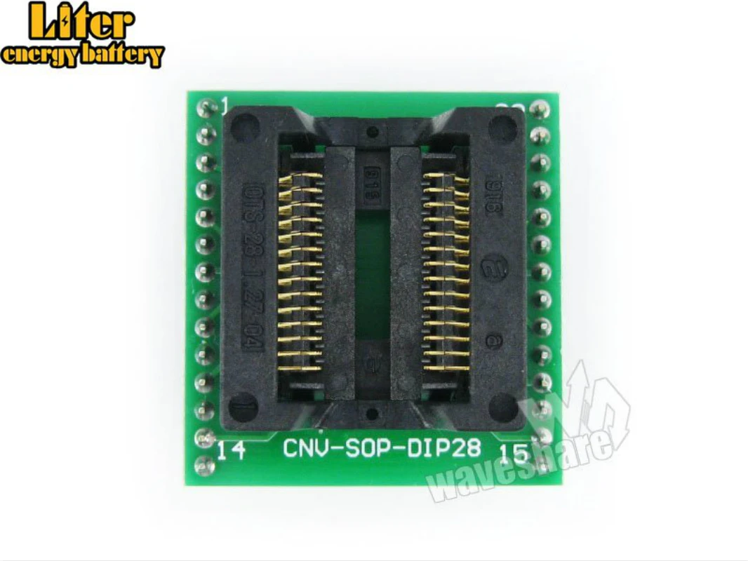 SOP28 к DIP28 (A) IC тестовый разъем программирующий адаптер для SO28 SOIC28|Демонстрационные