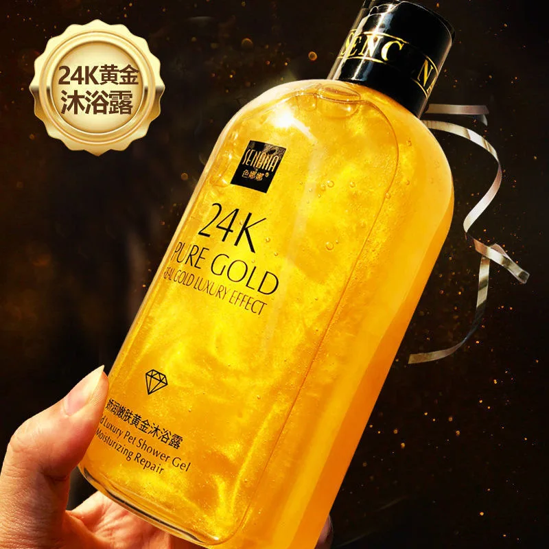 

Korean 24K Gold Shower Gel Deep Clean Long Lasting Fragrance Bath Foam Foam Bath Liquid Body Wash Shampoo Moisture Skin Clean