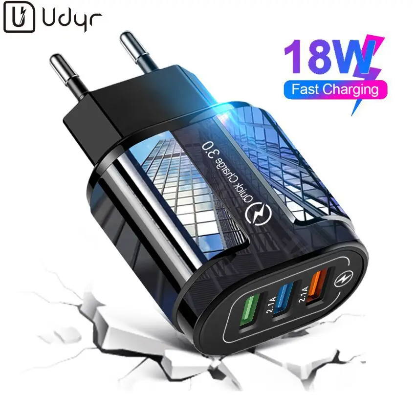 Зарядное устройство USB быстрая зарядка 3 0 4 универсальный настенный адаптер для