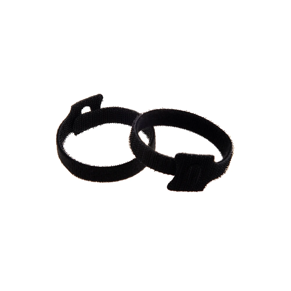 

100pcs Adjustable Reusable Black Cable Multi-Purpose Hook and Loop Cord Ties Reusable Cable Ties Durable Nylon Cable Zip Ties
