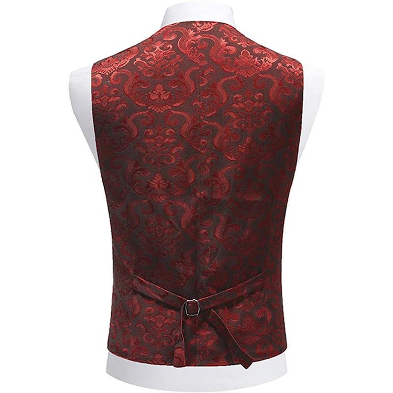 Для мужчин печати Slim Fit костюм классический официальная Вечеринка церемонии с