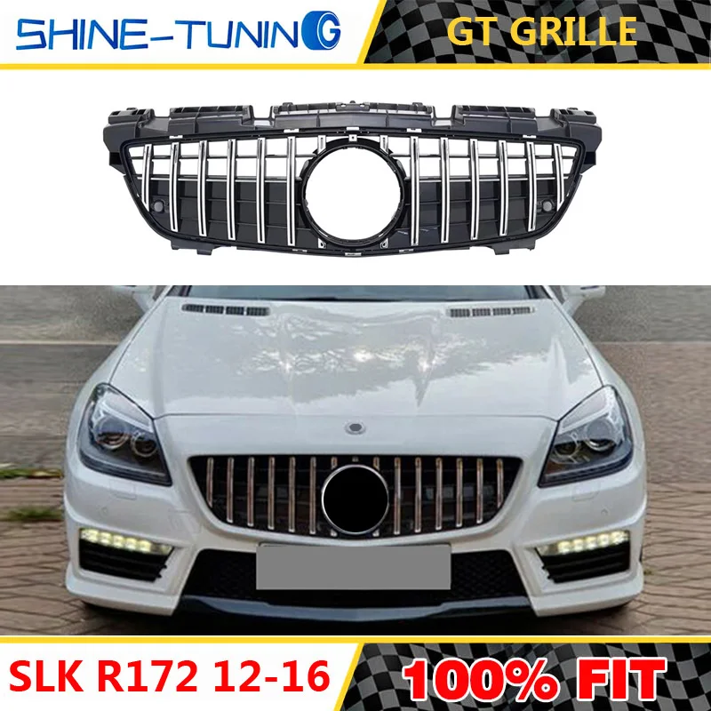 Передняя решетка подходит для mercedes SLK класса R172 решетка 2012-16 SLK200 SLK250 SLK350 без эмблемы