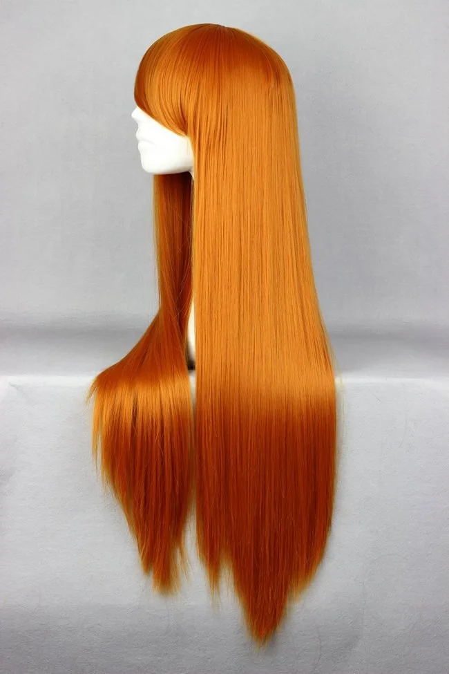 ЕВА АСУКА Лэнгли сорью 80 см длинный оранжево-красный термостойкий волос костюм