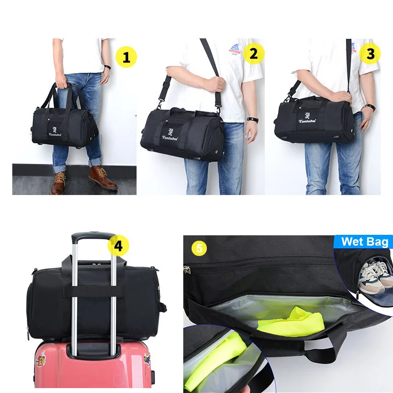 AoLuHeng уличные спортивные сумки сухая влажная спортивная сумка для спортзала йоги