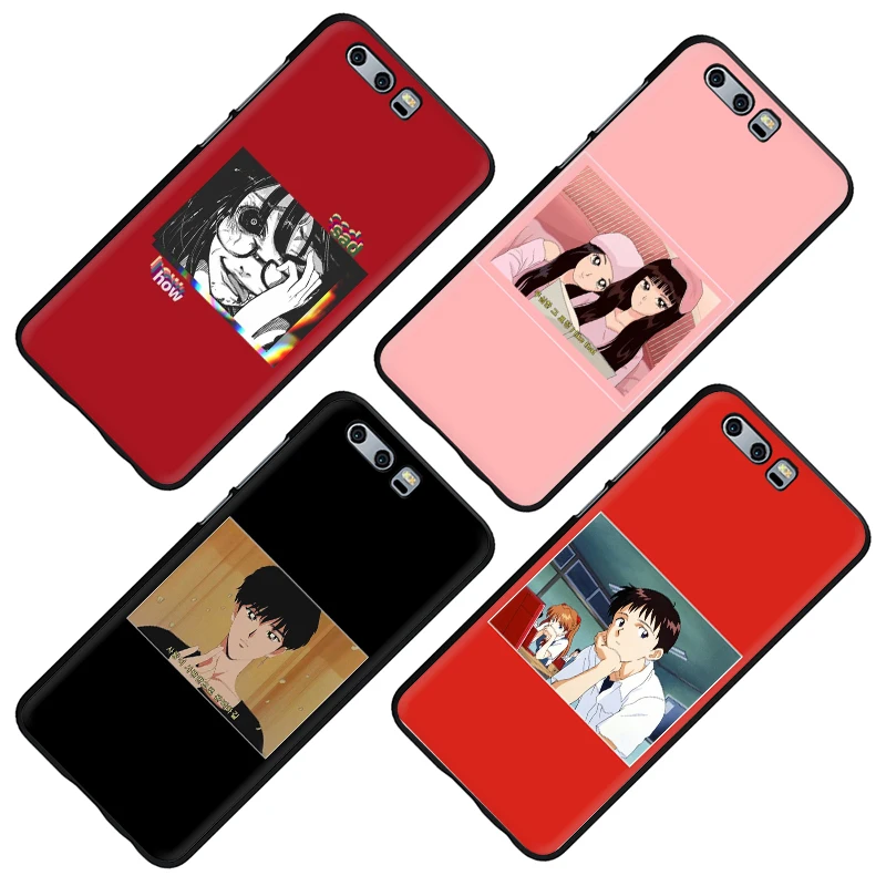 EWAU Japanese Anime Aesthetic Friend Silicone phone case for Huawei Honor 6A 7A Pro 7C 7X 8X 8 9 Note 10 Lite view 20 9X Pro
