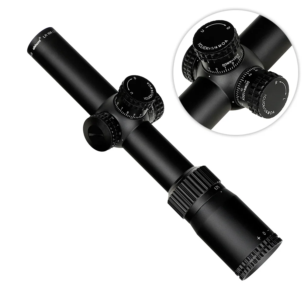 Ohhunt LR WA 1,75-10X24 ИК Компактный Охотничий Прицел Тактическое Стекло Травленая Сетка С Красной Подсветкой Башни Замок Сброс Прицел