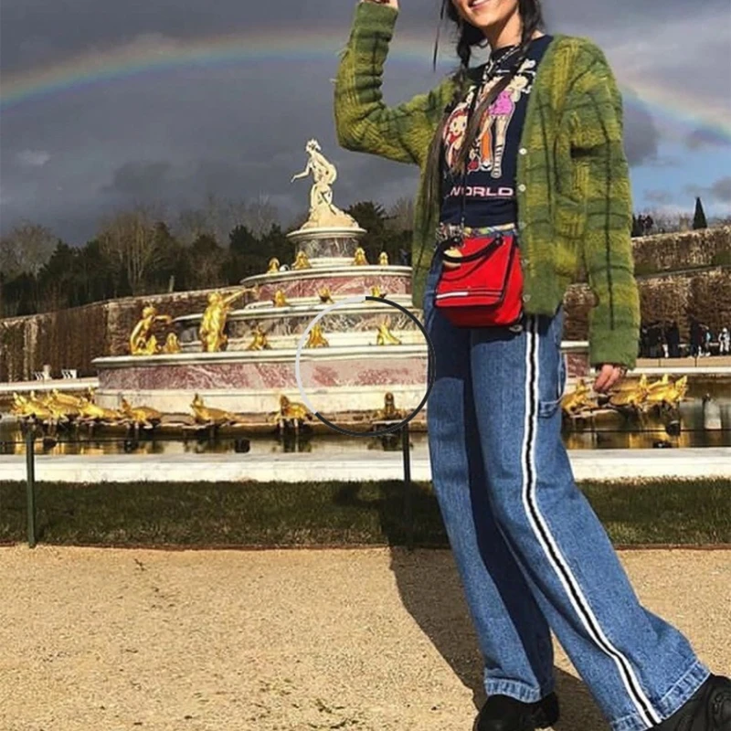 

Women Long Sleeve Plaid Knit Cardigan V-Neck Button Fuzzy Plush Sweater Coat N58F