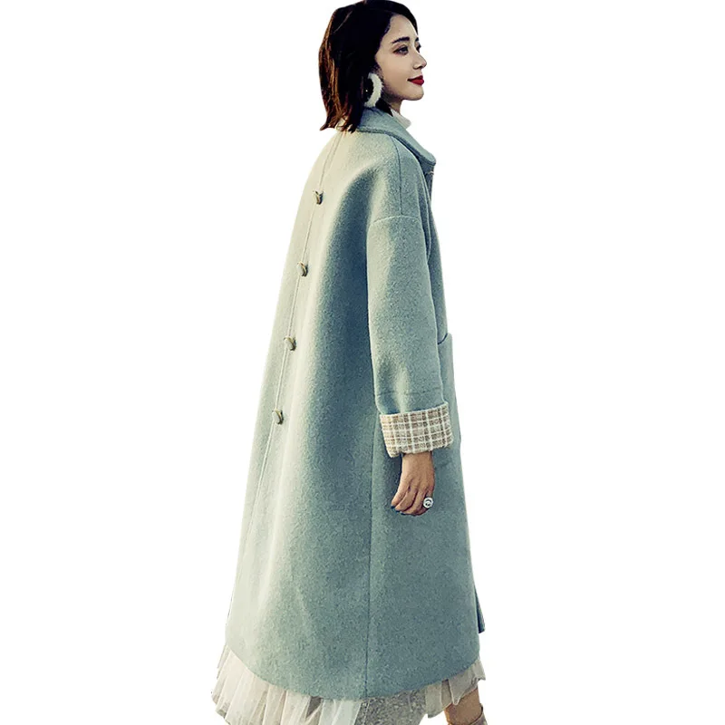 

Women Korean Winter Long Overcoat Outwear Coat Loose Plus Size Cardigans Long Sleeve Manteau Femme Hiver Elegant Thicken 2020