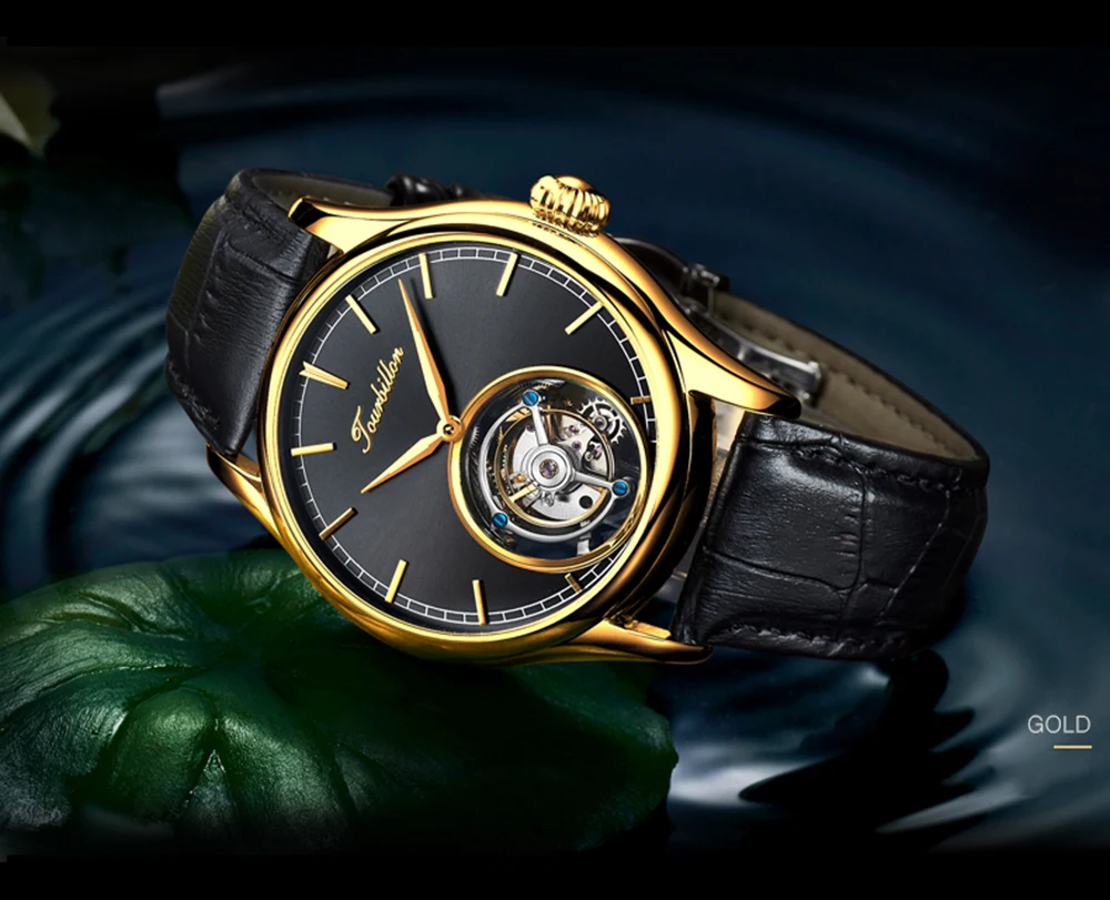 Tourbillon часы GUANQIN на механический сапфир для мужчин s часы лучший бренд класса люкс часы для мужчин Relogio Masculino