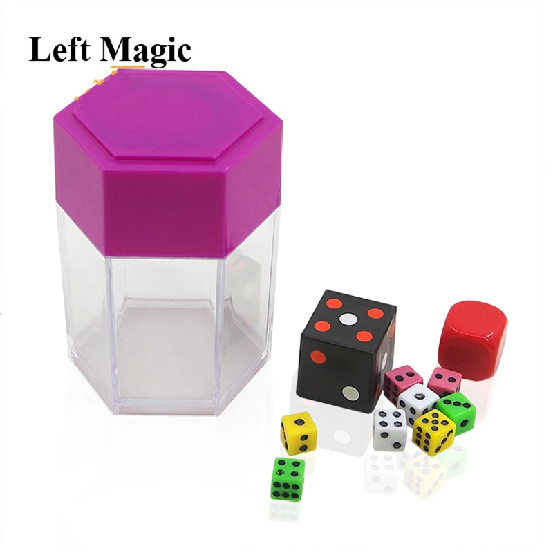 

Explode Explosion Dice + Dice Thru Transparent Card Magic Tricks Easy For Kids Magic Prop Novelty Funny Toy Close-Up Performance