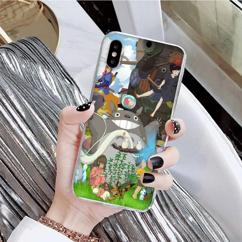 

Totoro Phone Case For iPhone X XS MAX 6 6s 7 7plus 8 8Plus 5 5S se 2020 XR 12 11 pro max case