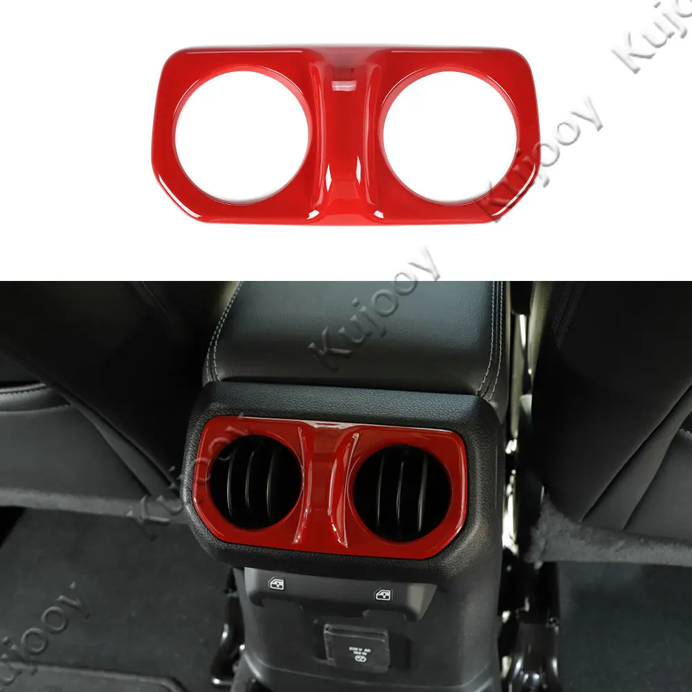 

ABS Rear Air Outlet Vent Frame Bezel Cover Sticker Decor Trim for Jeep Wrangler JL 2018+ for Jeep JT Gladiator 2018+ Car Styling