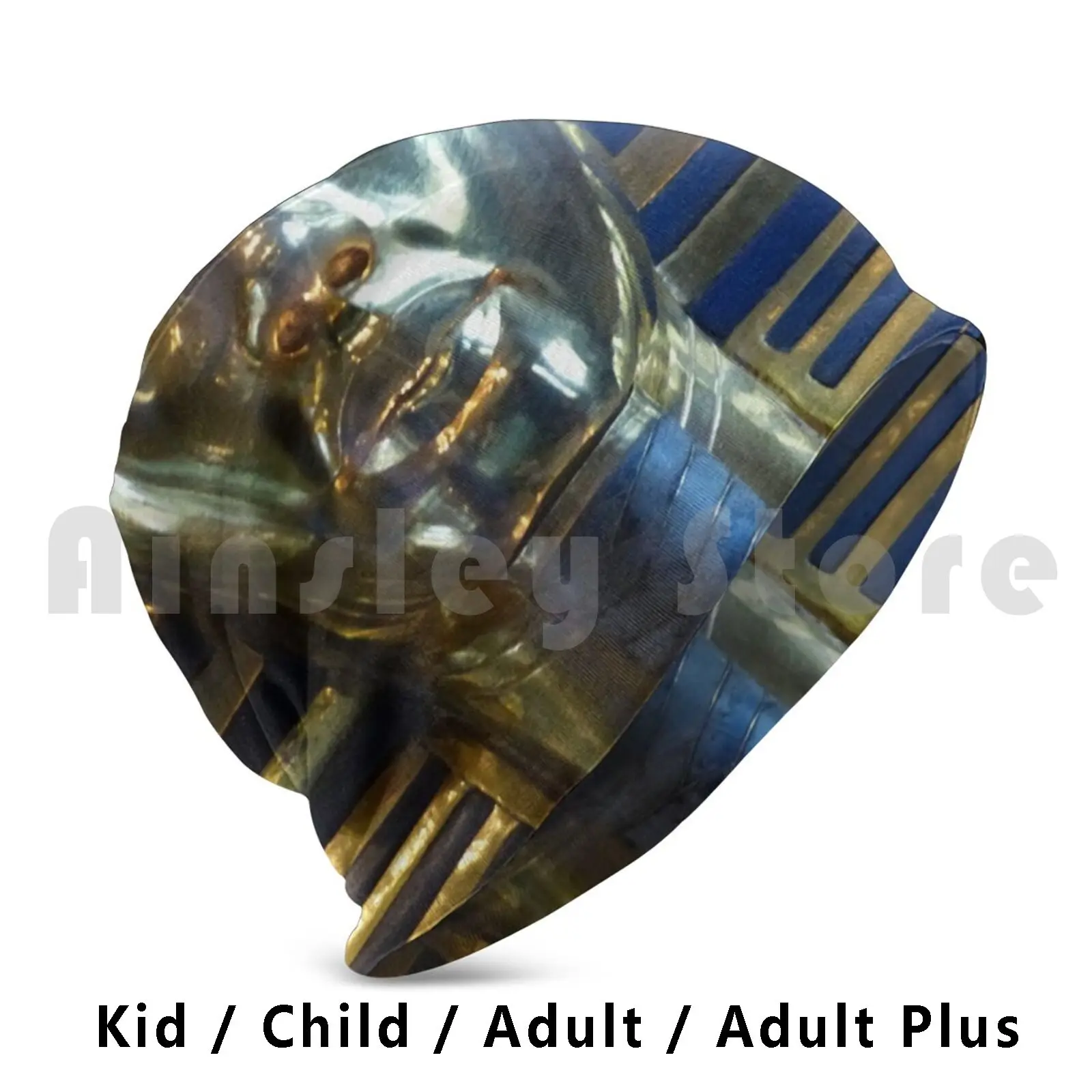 

King Tutankhamun Beanies Knit Hat Hip Hop Egypt Pharaoh Africa Ancient Nile Travel