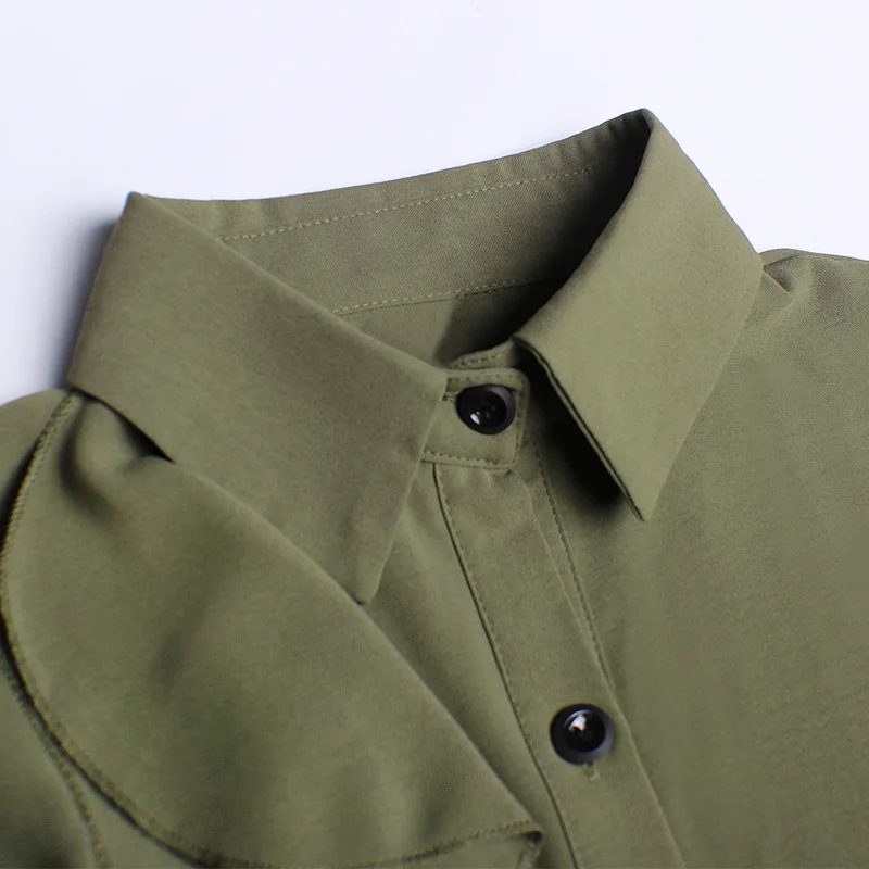 

Two Piece Set Ruffle Shirt Elegant Women Wide Leg Pants Retro Outfits Loungewear Suit Office Lady 2 Pcs Blouse Stylish Oversize