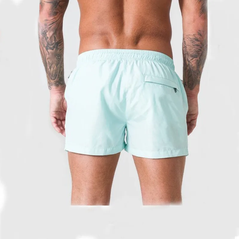 

2021 New Men Gyms Shorts Male Workout Quick Dry sports short Shorts Men Casual Zip pocket Fitness Shorts Jogger Beach Shorts