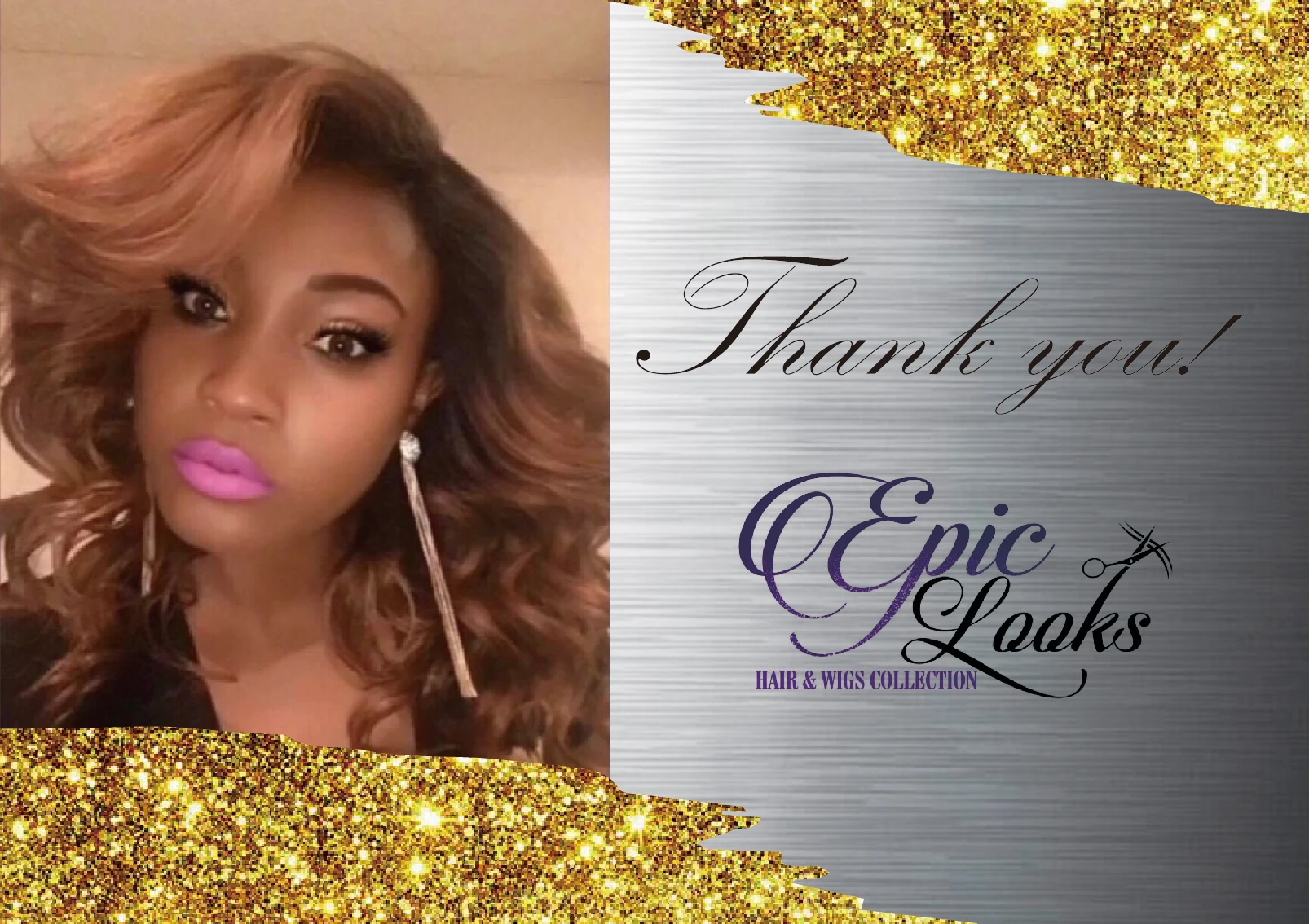 Логотип на заказ спасибо карточка для волос набор брендинга волосы бирка