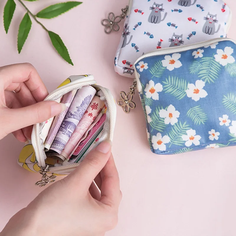 Милый кошелек для монет на молнии сумка хранения мини Портативная карт гарнитура