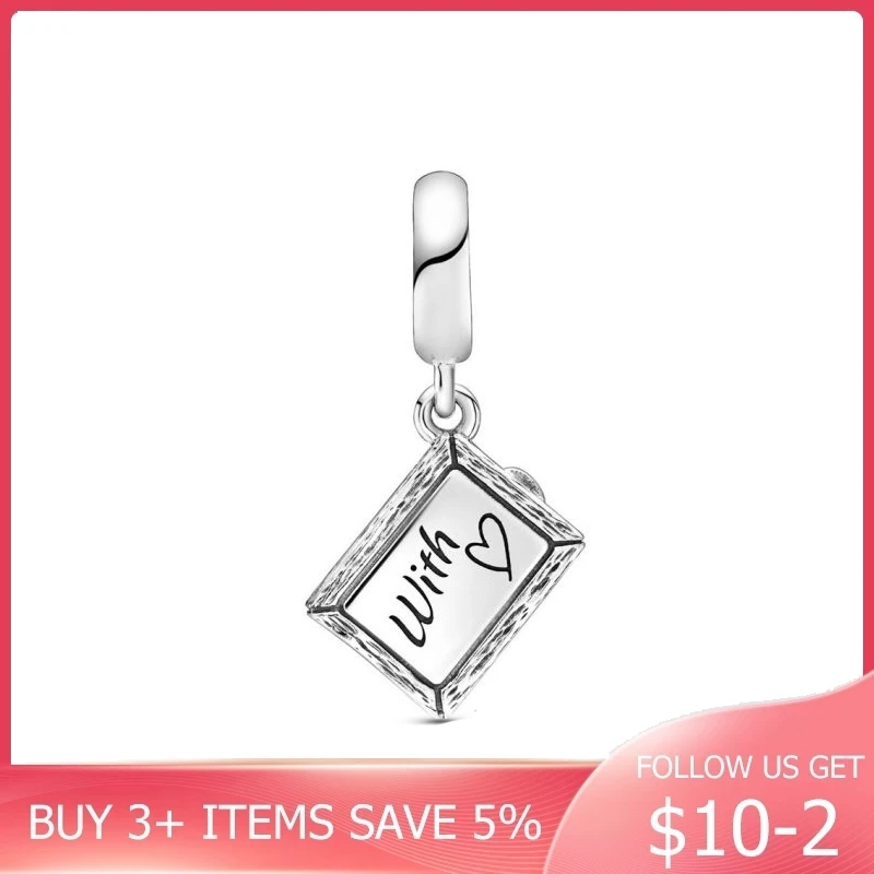 Осенняя Серебряная доска 925 пробы подвеска Шарм для оригинальных браслетов