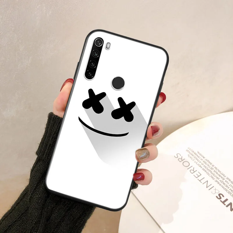 Silicone Cover Smile Skeleton Devil For Xiaomi Redmi Note 11 11T 11S 10 10S 9 9S 10T 9T 8T 8 7 6 5 Pro Phone Case