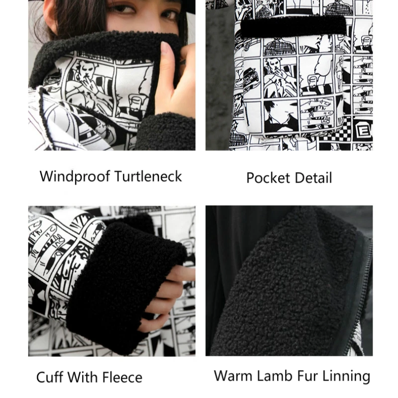 Женская куртка из овечьего меха флисовое пальто BF Толстая теплая парка с меховым