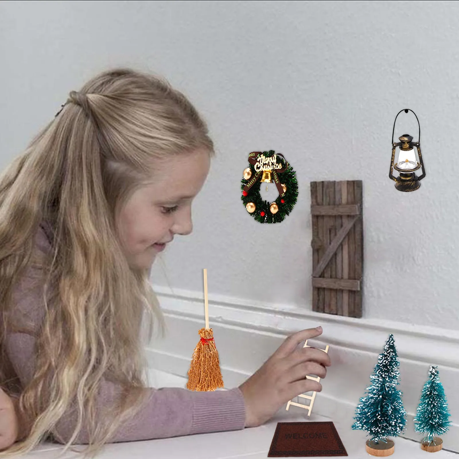 9 шт. новогодние полимерные мини-украшения для кукольного домика | Дом и сад