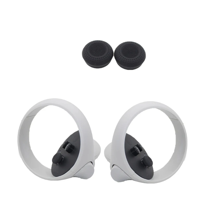 Защитные силиконовые накладки для пальцевых джойстиков VR Touch Controller с антискользящей крышкой для Oculus Quest 2 X6HB.