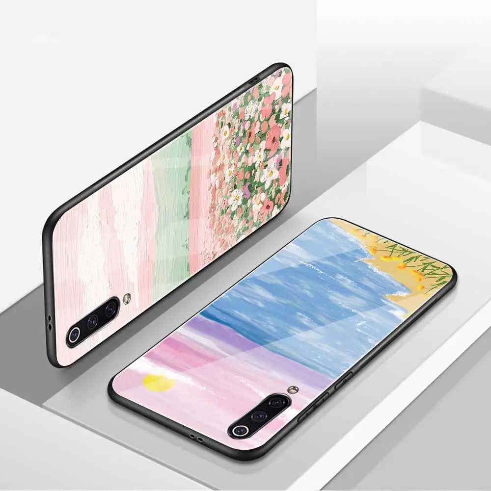 

Dusk Flower Case For Xiaomi Redmi Note 10 8 9 7 Pro 9T 8T K40 Mi Note 11 10 9 8 T Pro SE Lite F1 Poco X3 M3 Tempered Glass Funda
