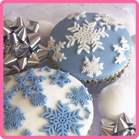 cake snowflake fondant mould chocolate diy candy soap silicone mold decorating silicone mold