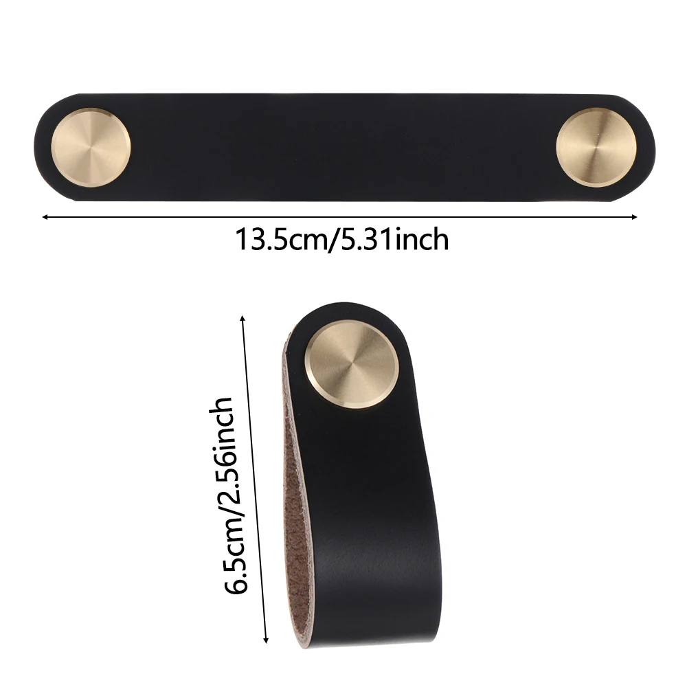 Красочная фурнитура из искусственной кожи ручка для выдвижного ящика латунная