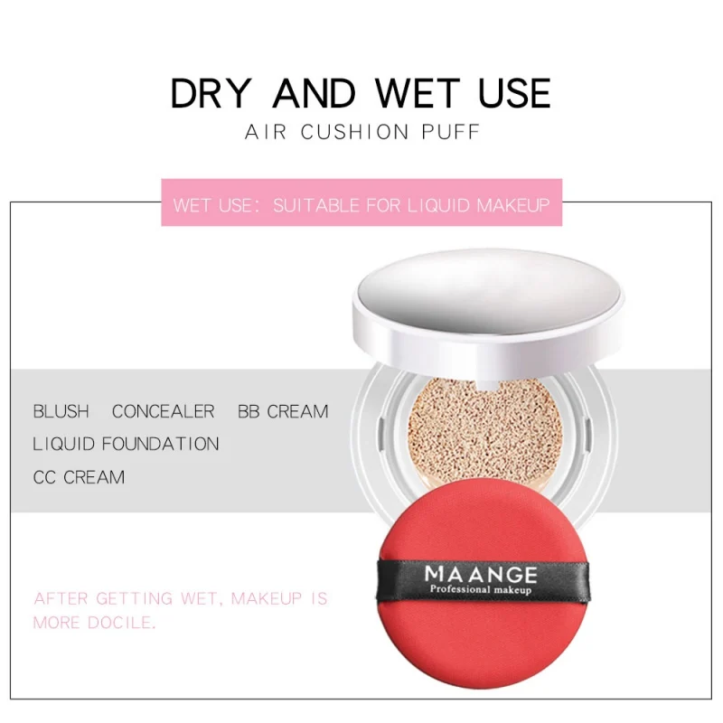 

3/8pcs Wet Dry Makeup Air Cushion Red Sponge Puff Set Clear Gel Smooth Powder Foundation cream Facial Cosmetic Tool
