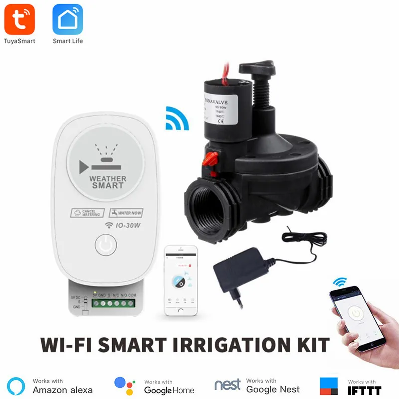 

Smart Agricultural Garden Irrigation Controller Tuya WiFi Smart Life APP Automatic Watering Timer Support Multi-valves Controll