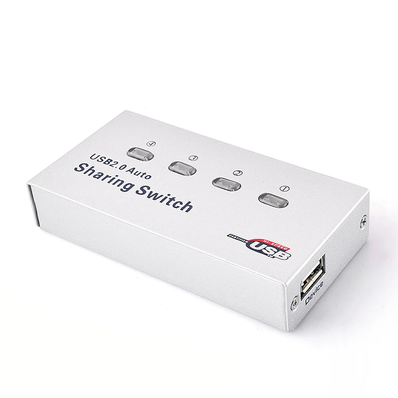 4 порта Usb2.0 Автоматический коммутатор принтера в 1 Usb концентратор мульти ПК обмен