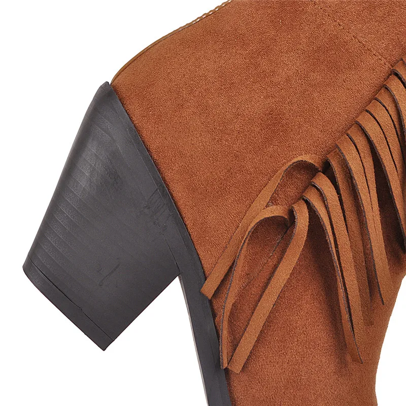 

ASUMER 2020 new mid calf boots women pointed toe slip on autumn winter boots elegant ladies prom Chelsea boots large size 34-46