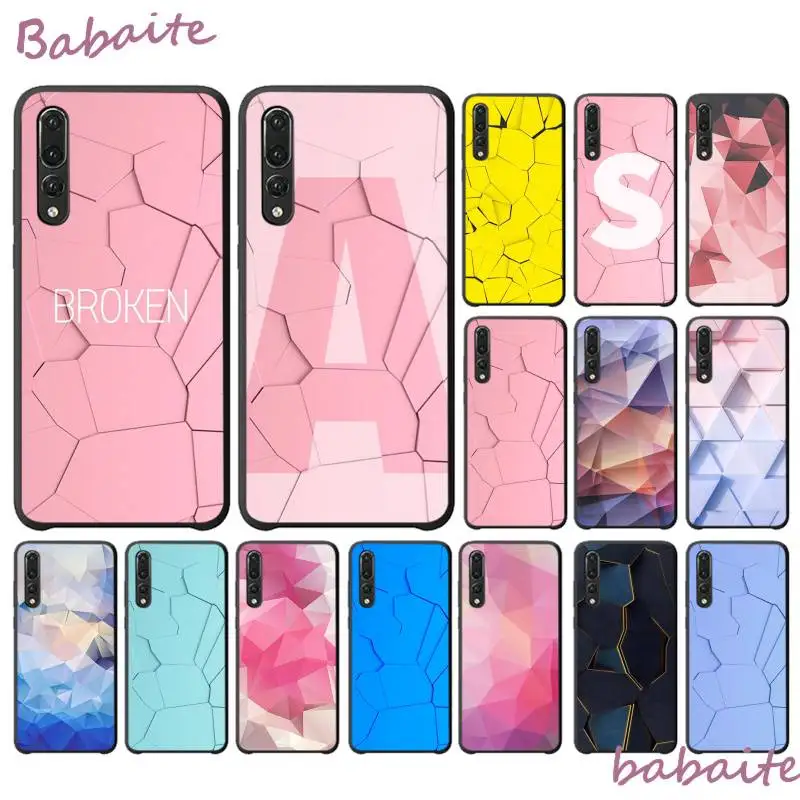Babaite на розовом фоне искусство картина геометрической формы узор ч для HuaweiY9 2018 HONOR
