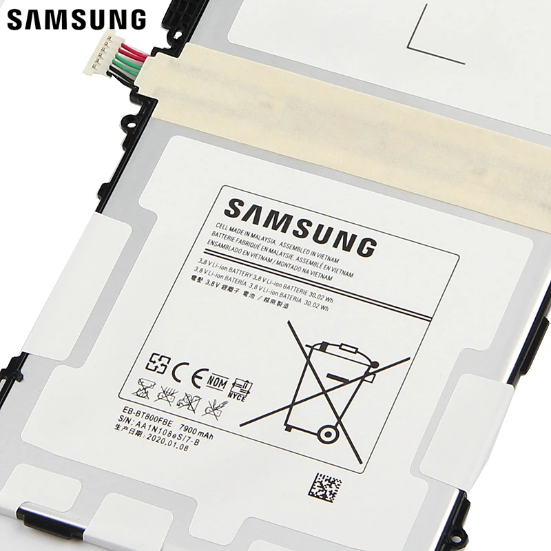 Samsung оригинальный запасной планшетный аккумулятор EB BT800FBC для GALAXY Tab S 10 5 SM T805c T800 T801