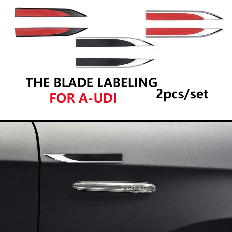 Модный прочный автомобильный значок наклейка в форме лезвия крыло боковой