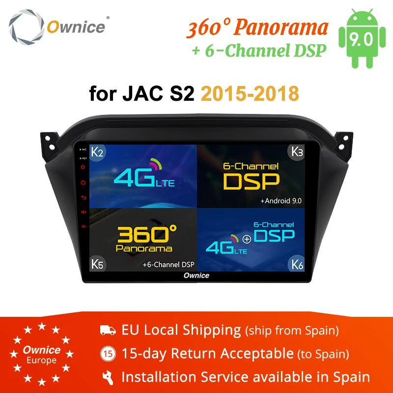 Автомобильный DVD плеер Ownice K1 K2 K3 K5 K6 Octa core Android 9 0 GPS для JAC S2 аудио автомобильное